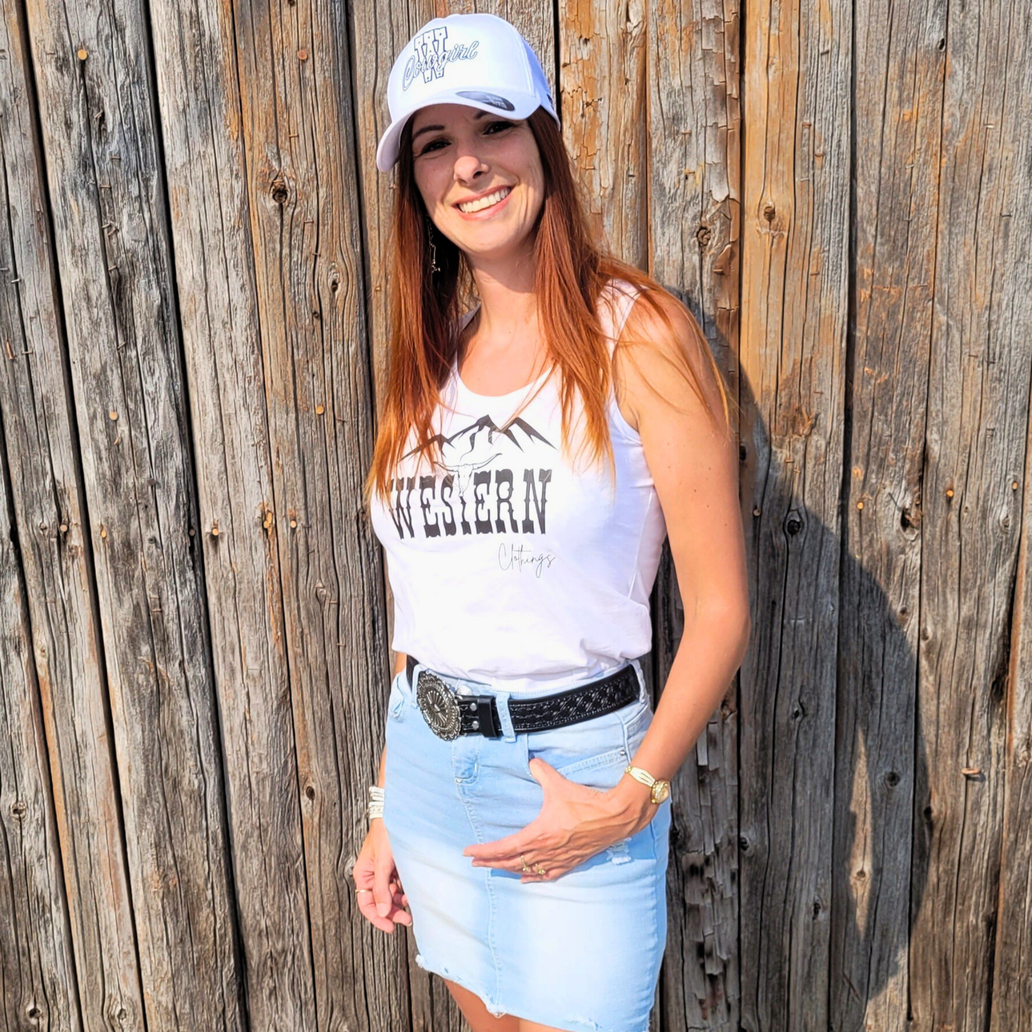 Camisole Western Femme | WC | Noir, saphir ou blanche
