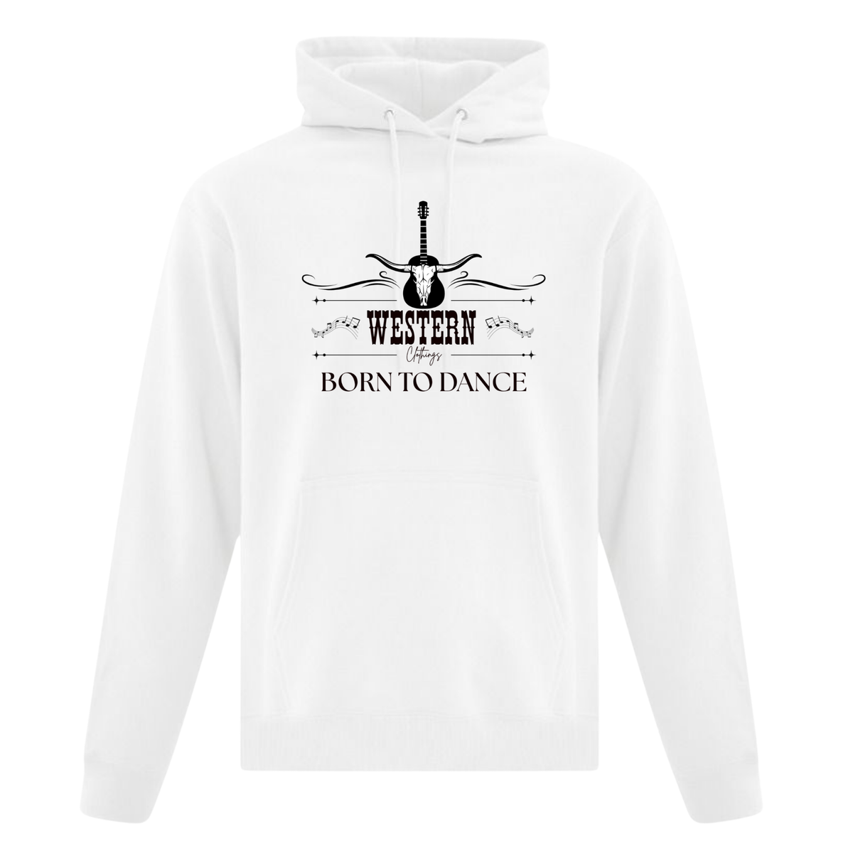Hoodie Western Unisexe | BTD | Blanc