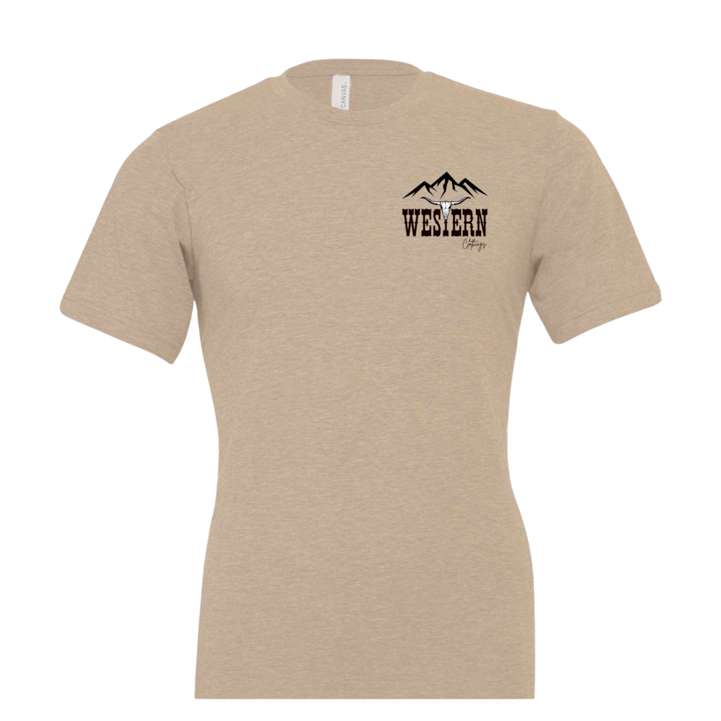 T-shirt Western Homme | BBS | Sable