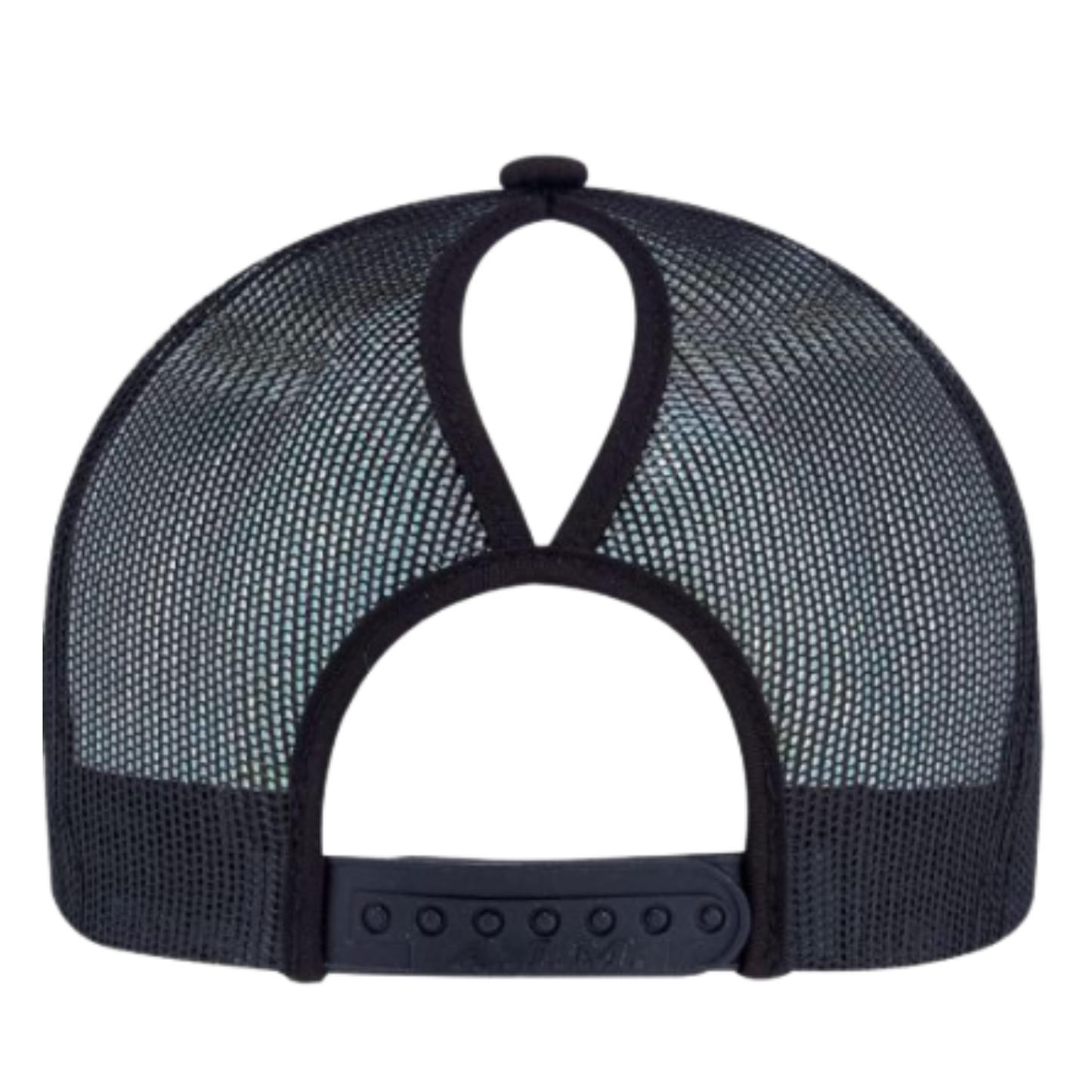 Casquette western | Logo brodé blanc CGIRL | Noire et maille noire