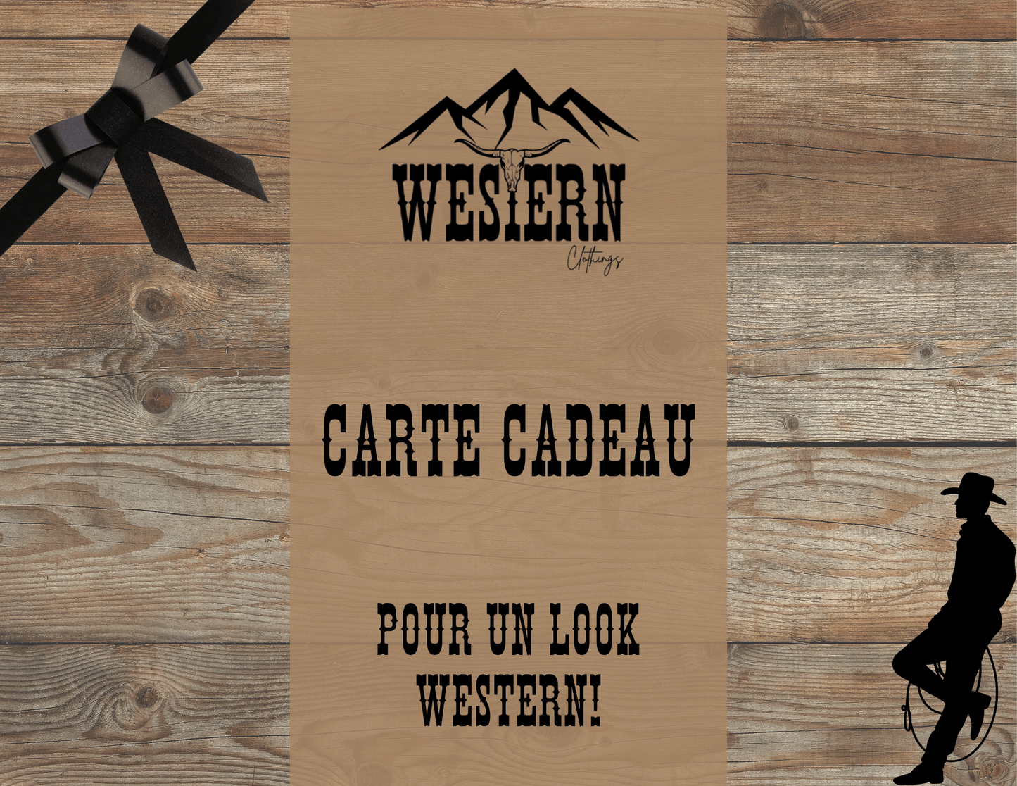 Carte cadeau Western Clothings