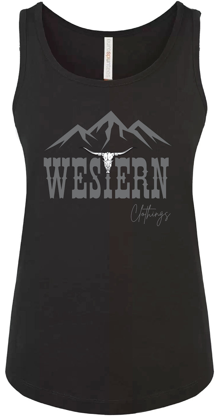 Camisole Western Femme | WC | Noire