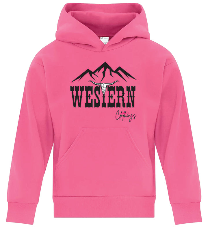 Hoodie Western Enfant | WC | Gris foncé, rose ou noir