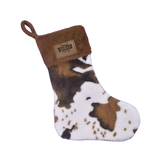 Bas de Noël avec rebord poilu