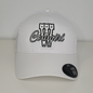 Casquette western | Logo brodé blanc CGIRL | Blanche et maille blanche