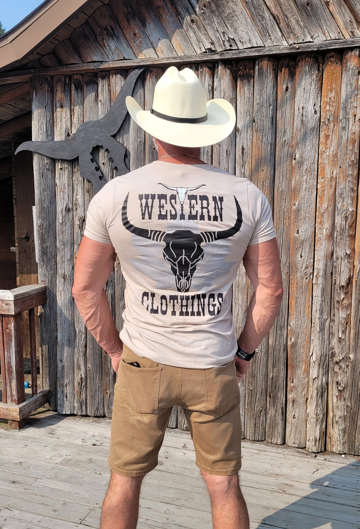 T-shirt Western Homme | CRA | Sable