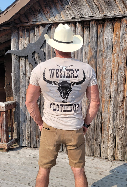 T-shirt Western Homme | CRA | Sable
