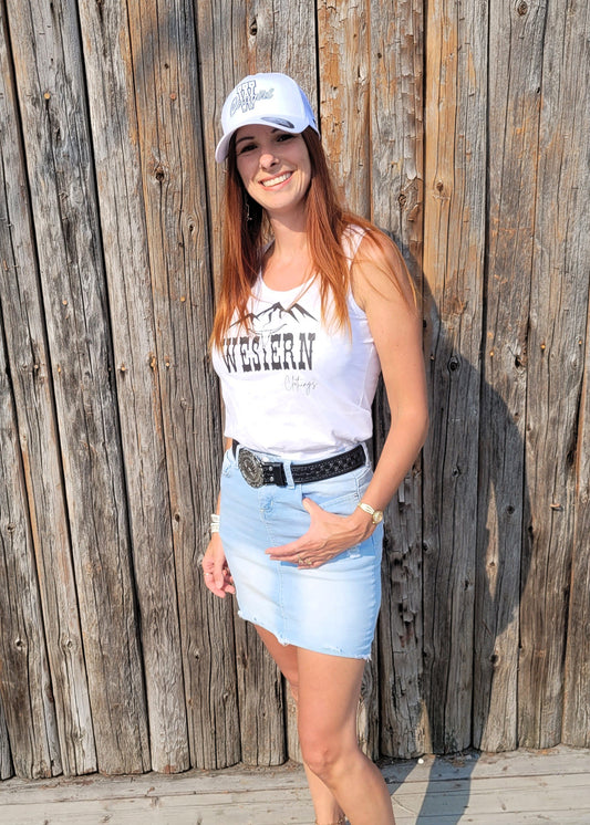Camisole Western Femme | WC | Blanche