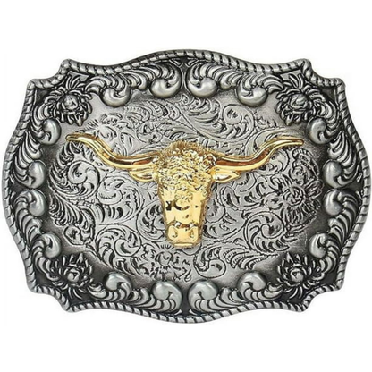 Boucle de ceinture Western | Argent
