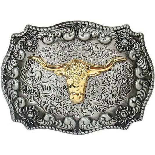 Boucle de ceinture Western | Argent