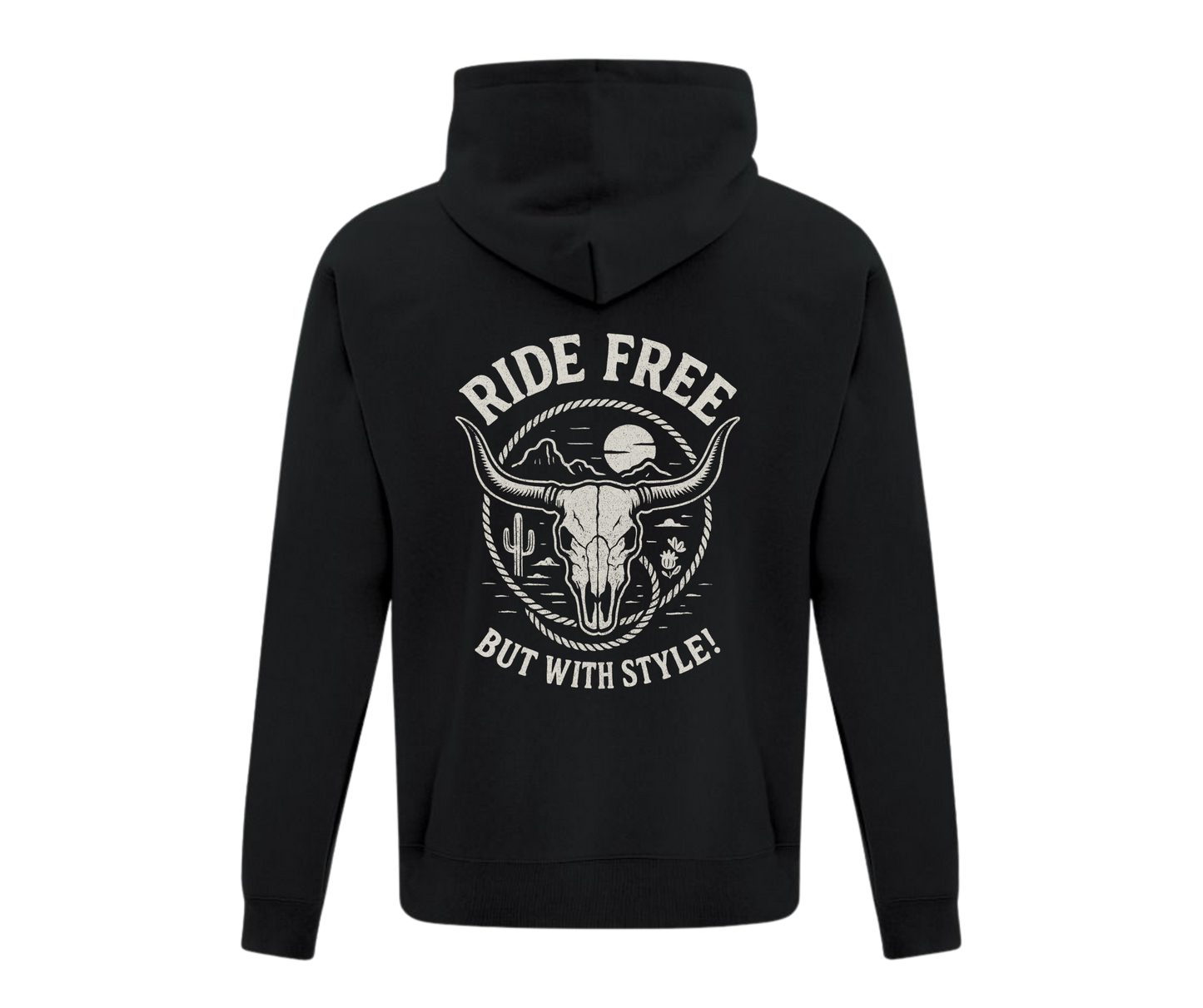 Hoodie Western Unisexe | RF  | Noir