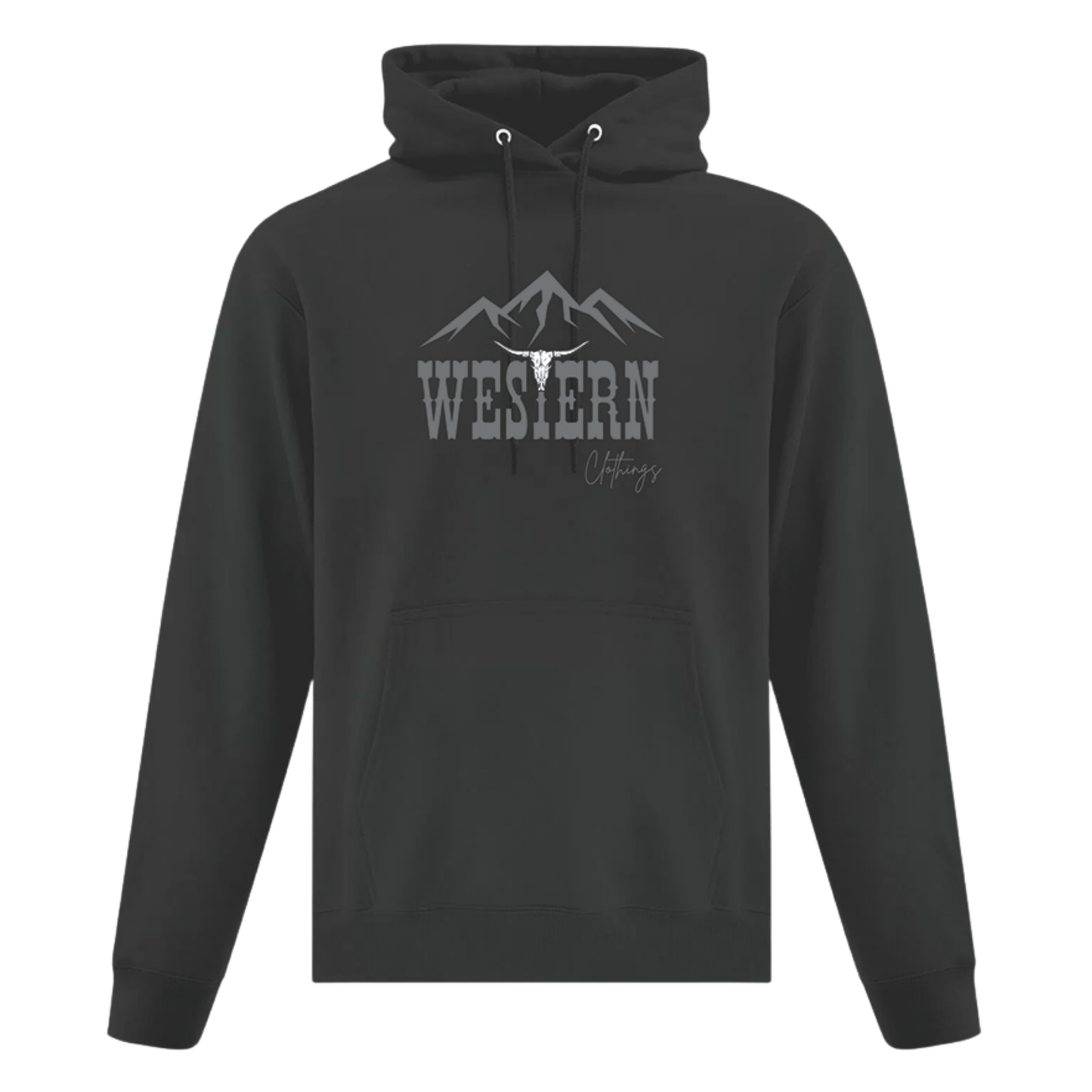 Hoodie Western Unisexe | WC | Noir