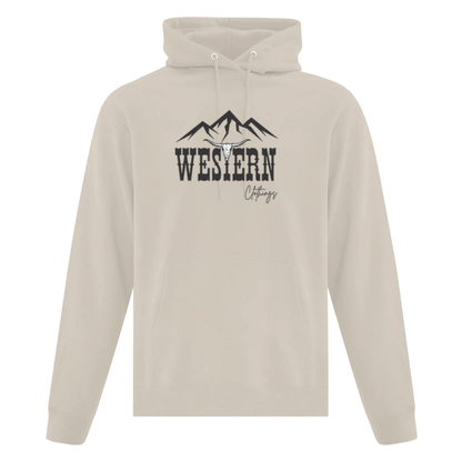 Hoodie Western Unisexe | WC  | Caramel, noir, vert militaire ou sable