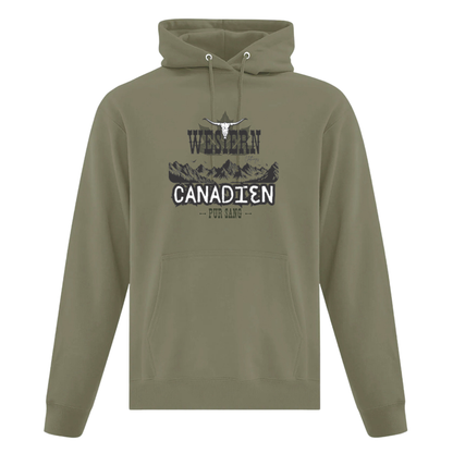 Hoodie Western Unisexe | CN | Vert militaire