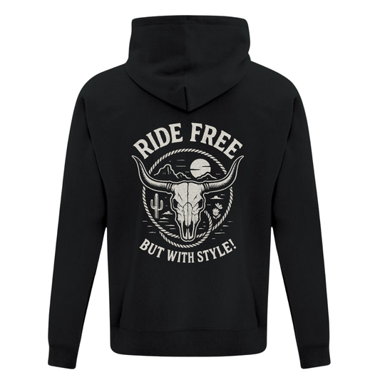 Hoodie Western Unisexe | RF  | Noir
