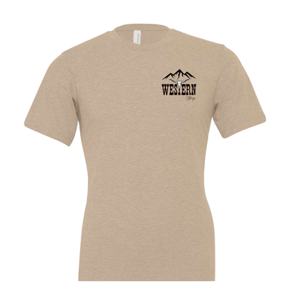 T-shirt Western Homme | BBS | Sable