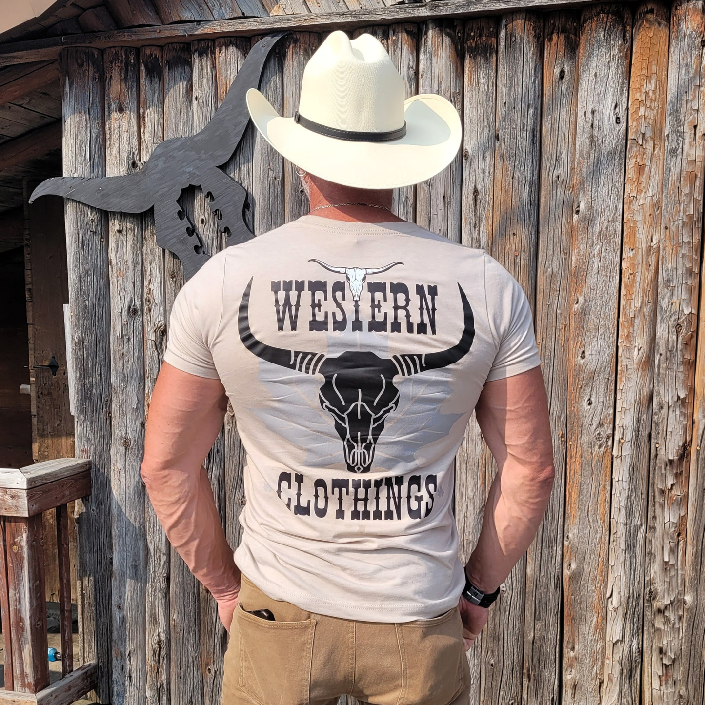 T-shirt Western Homme | CRA | Sable