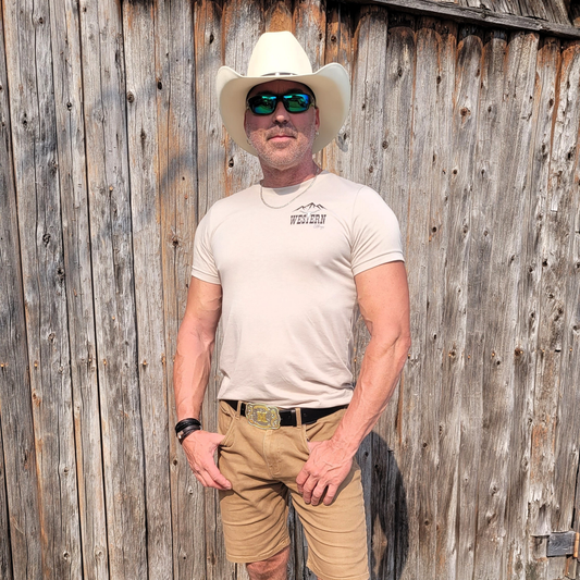 T-shirt Western Homme | CRA | Sable