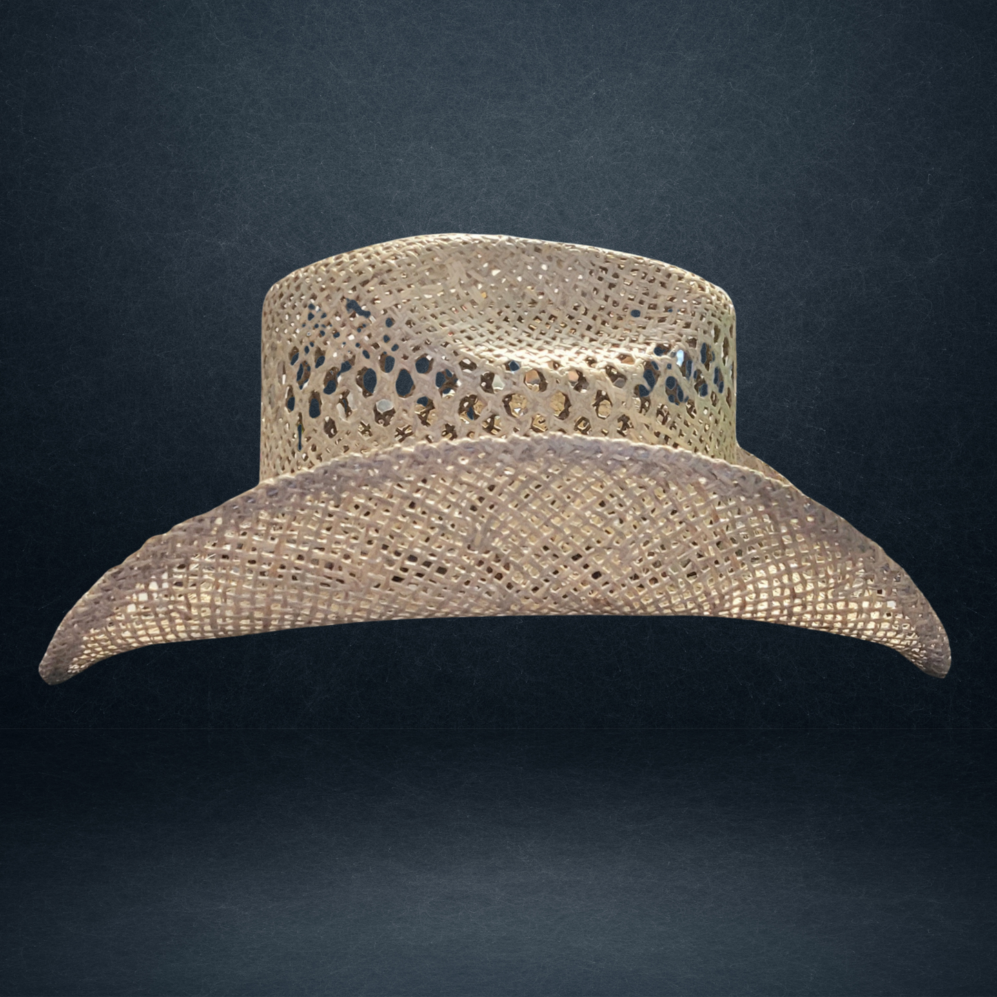 Chapeau de cowboy en paille beige