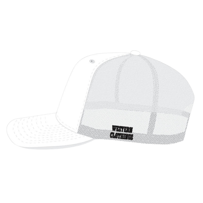 Casquette western | Logo brodé blanc CGIRL | Blanche et maille blanche