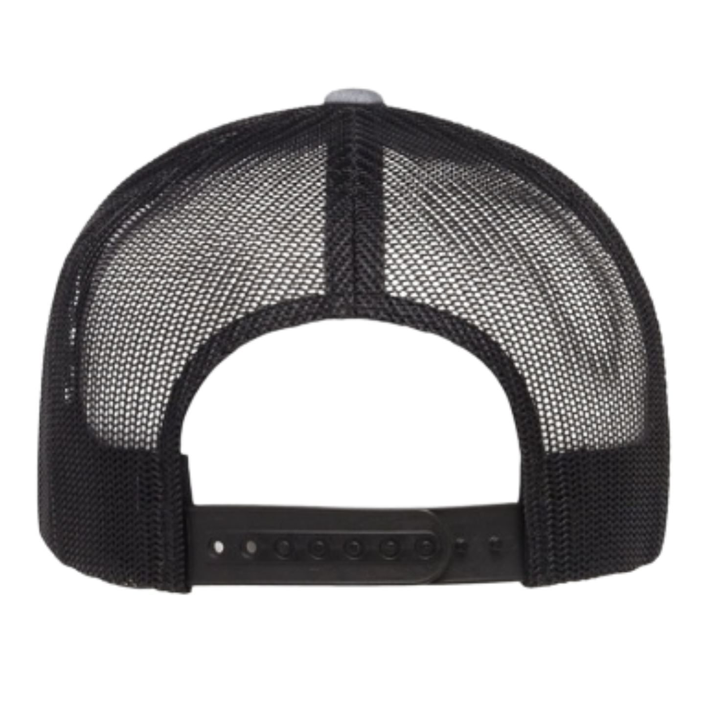 Casquette western | Logo brodé gris argent WC | Noire et maille noire