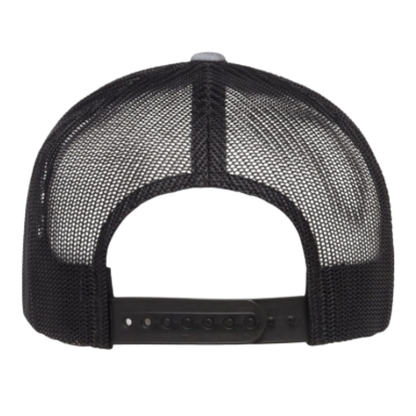 Casquette western | Logo brodé noir WC | Gris pâle et maille noire