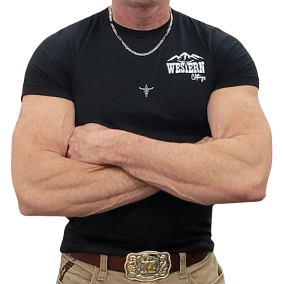 T-shirt Western Homme | BTD | Noir