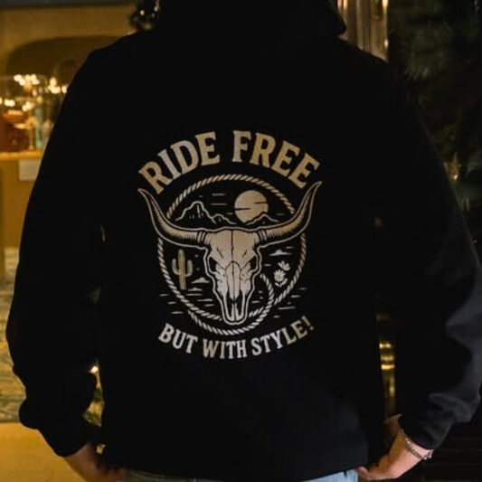 Hoodie Western Unisexe | RF  | Noir