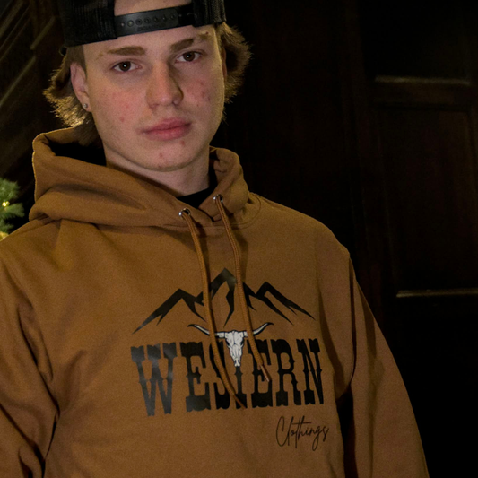 Hoodie Western Unisexe | WC | Caramel