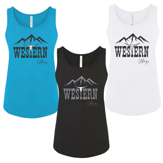Camisole Western Femme | WC | Noir, saphir ou blanche