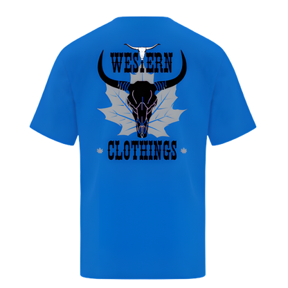 T-shirt western enfant | CRA | Bleu royal