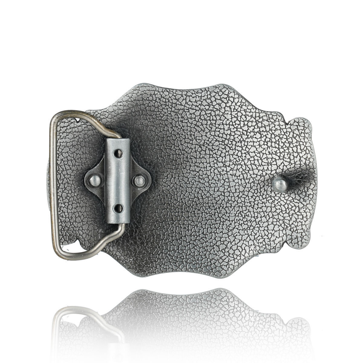 Boucle de ceinture Western | Taureau argenté