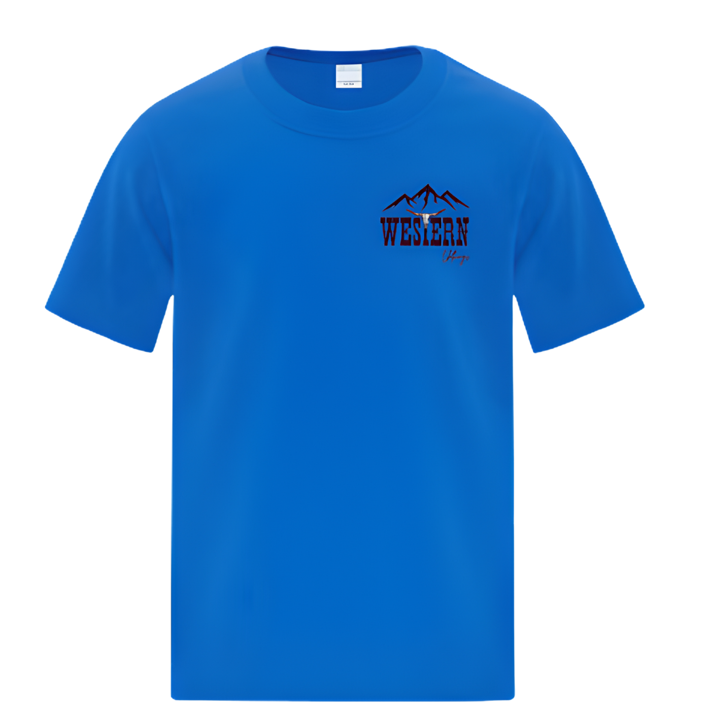 T-shirt western enfant | CRA | Bleu royal