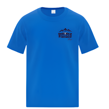 T-shirt western enfant | CRA | Bleu royal