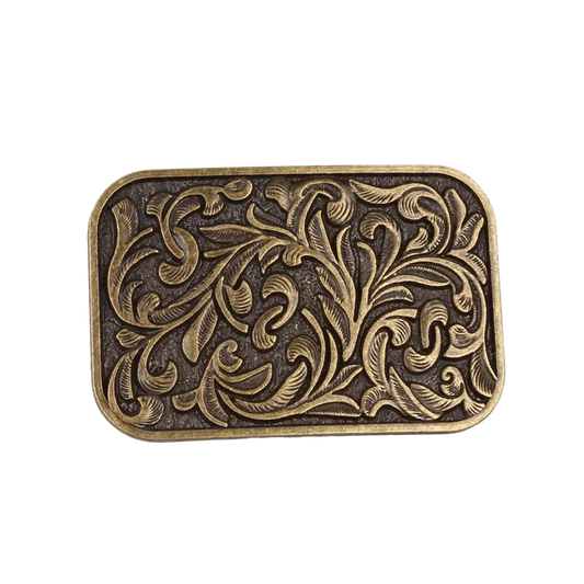 Boucle de ceinture Western | Floral