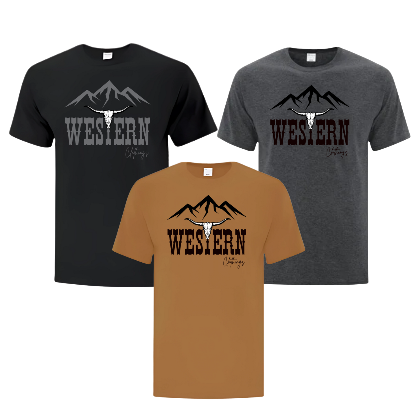 T-shirt Homme | WC | Caramel, noir ou gris foncé