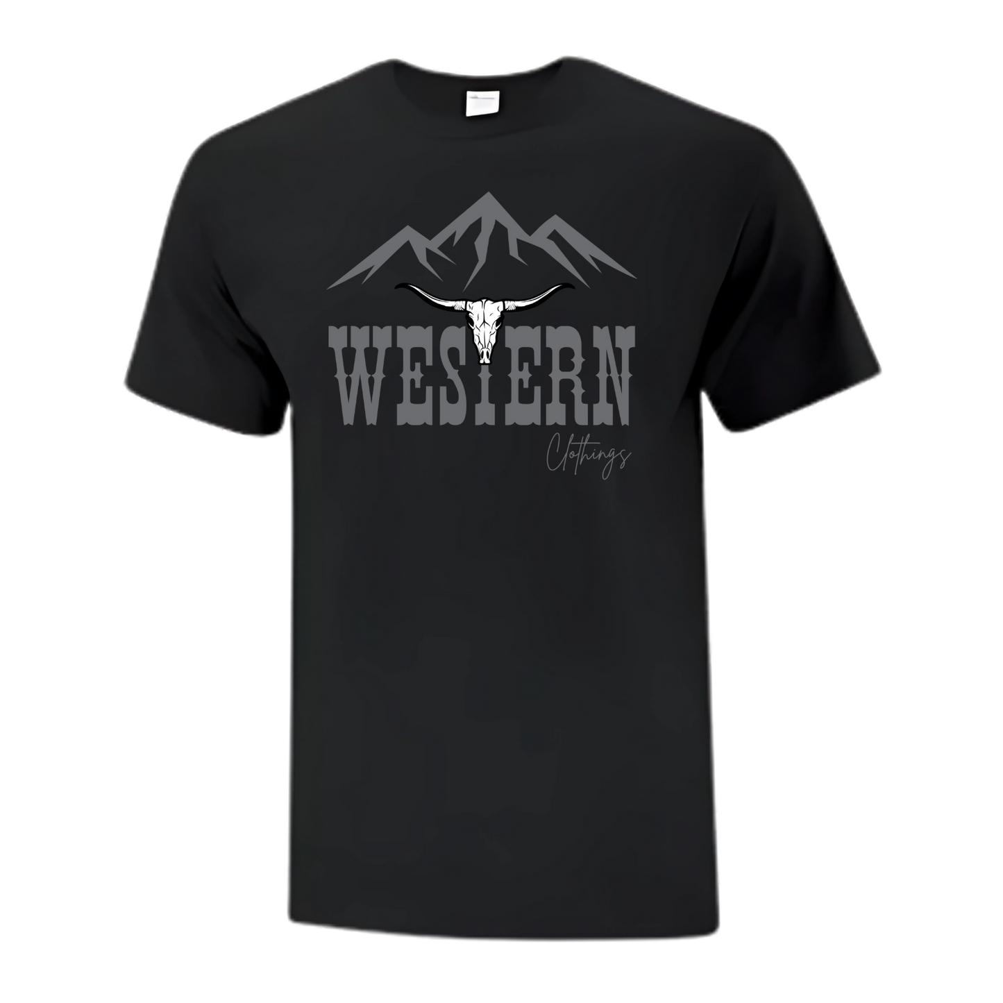 T-shirt Western Homme | WC | Noir