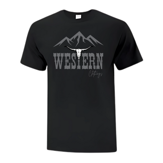 T-shirt Western Homme | WC | Noir