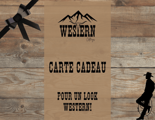 Carte cadeau Western Clothings
