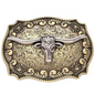 Boucle de ceinture Longhorn Western | Or