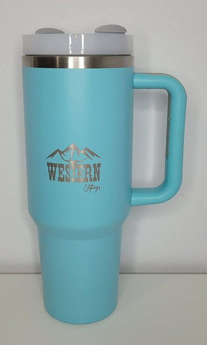 Tasse 40 oz en inox | Logo WC | Turquoise, grise ou noire