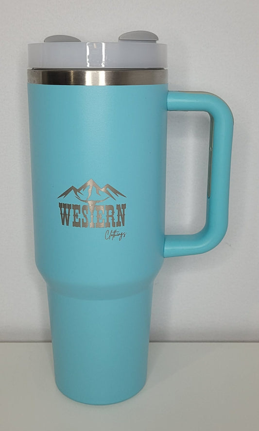 Tasse 40 oz en inox | Logo WC | Turquoise