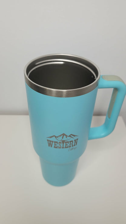 Tasse 40 oz en inox | Logo WC | Turquoise, grise ou noire