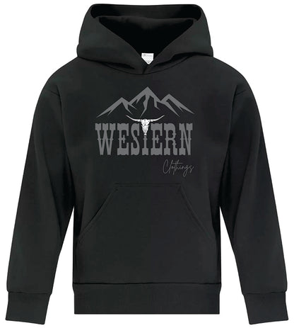 Hoodie Western Enfant | WC | Gris foncé, rose ou noir