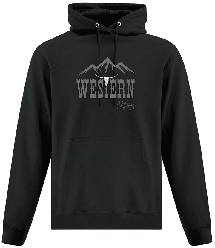 Hoodie Western Unisexe | WC | Noir
