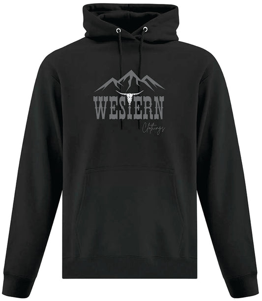 Hoodie Western Unisexe | WC | Noir