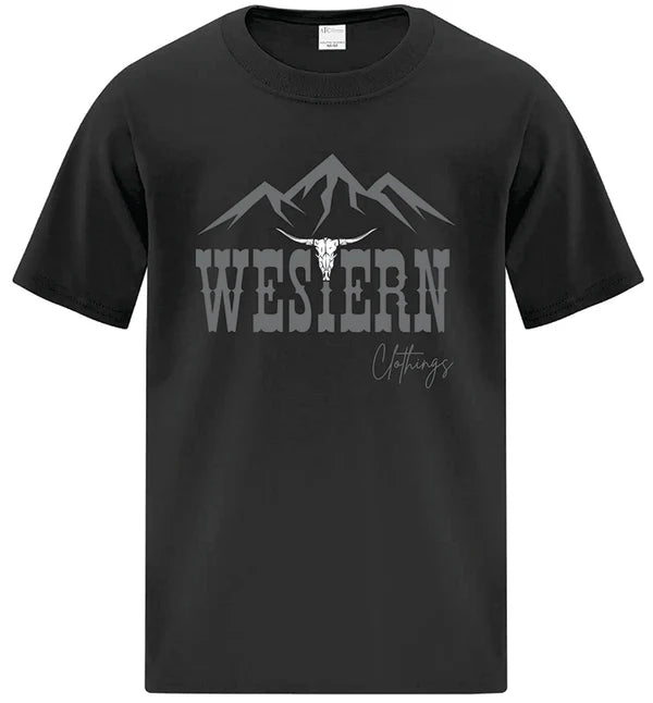T-shirt western enfant | WC | Noir