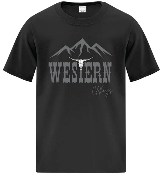 T-shirt western enfant | WC | Noir