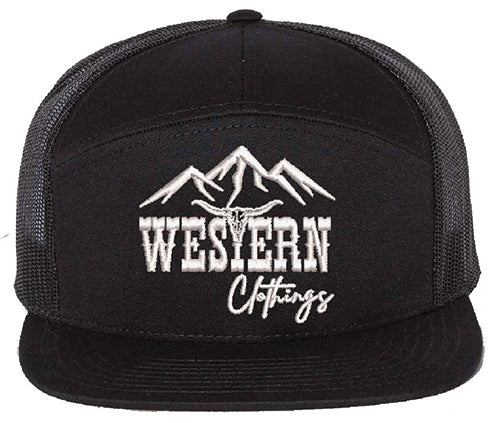 Casquette Western | WC | Noire et mailles noires