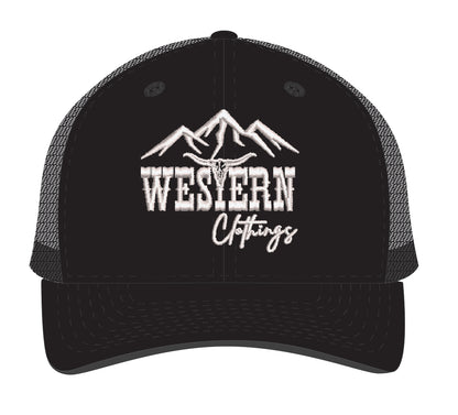 Casquette Western Enfant | WC | Noire et maille noire